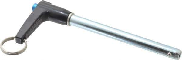 Gibraltar - 5/16" Diam, 3" Usable Length, L Handle, Quick Release Pin - Grade 4130 Steel, Zinc-Plated Finish - Industrial Tool & Supply