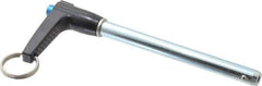 Gibraltar - 5/16" Diam, 3" Usable Length, L Handle, Quick Release Pin - Grade 4130 Steel, Zinc-Plated Finish - Industrial Tool & Supply
