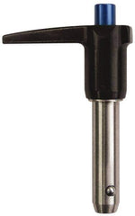 Gibraltar - 1/4" Diam, 2" Usable Length, L Handle, Quick Release Pin - Grade 17-4 Stainless Steel, Bright Finish - Industrial Tool & Supply