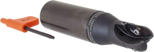 Kennametal - 3/4" Cut Diam, 3/4" Max Depth of Cut, 1" Shank Diam, 4.28" OAL, Indexable Ball Nose End Mill - Weldon Flat Shank, C5505VX Toolholder, XPNT Insert - Industrial Tool & Supply