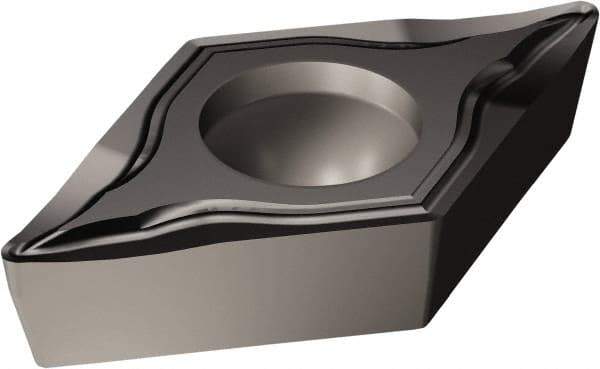 Sandvik Coromant - DCGT21.51 UM Grade 1105 Carbide Turning Insert - TiAlN2 Finish, 55° Diamond, 1/4" Inscr Circle, 3/32" Thick, 1/64" Corner Radius - Industrial Tool & Supply