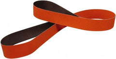 3M - 2" Wide x 72" OAL, 120 Grit, Ceramic Abrasive Belt - Ceramic, Coated, J Weighted Cloth Backing, Series 723D - Industrial Tool & Supply