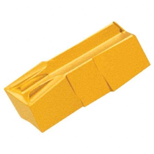 Iscar - 635055GIF Grade IC808, 6.35mm Cutting Width Carbide Grooving Insert - 13mm Max Depth of Cut, Neutral, 0.55mm Corner Radius, TiAlN Finish - Industrial Tool & Supply