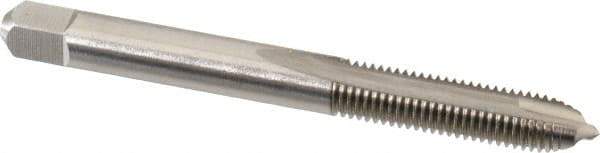 Hertel - 1/4-28 UNF, 2 Flute, Bright Finish, High Speed Steel Spiral Point Tap - Plug Chamfer, Right Hand Thread, 2-1/2" OAL - Exact Industrial Supply