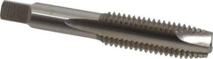 Hertel - 5/8-11 UNC, 3 Flute, Bright Finish, High Speed Steel Spiral Point Tap - Plug Chamfer, Right Hand Thread, 3-13/16" OAL, 3B Class of Fit - Exact Industrial Supply