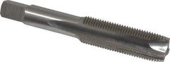Hertel - 5/8-18 UNF, 3 Flute, Bright Finish, High Speed Steel Spiral Point Tap - Plug Chamfer, Right Hand Thread, 3-13/16" OAL, 3B Class of Fit - Exact Industrial Supply