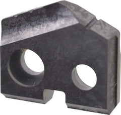 Allied Machine and Engineering - 13/32" Diam x 3/32" Thick, Seat Code Y, 132° Included Angle Spade Drill Insert - TiAlN Coated, Carbide, Grade K20, Series T-A - Industrial Tool & Supply