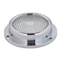 Geier & Bluhm, Inc. - 2-3/4 Inch Base Diameter x 0.69 Inch Overall Height, 7 Circles, Brass Bull's Eye Circular Level - 1/2 Inch Vial Diameter, 1-13/16 Inch Inner Diameter, 0.14 Inch Mounting Hole Diameter, 30 min Sensitivity, -40 to 150°F - Industrial Tool & Supply