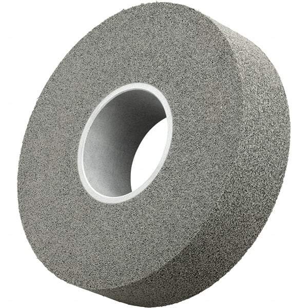 3M - 12" Diam, 1/2" Face Width, 5" Center Hole, Medium Grade, Silicon Carbide Deburring Wheel - Convolute, Density 8 Grade - Industrial Tool & Supply