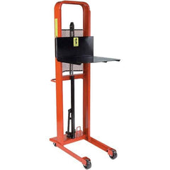 Wesco Industrial Products - 1,000 Lb Capacity, 68" Lift Height, Steel Stacker Manually Operated Lift - Industrial Tool & Supply