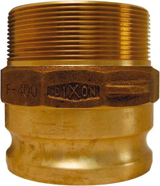 Dixon Valve & Coupling - 2" Brass Cam & Groove Suction & Discharge Hose Male Adapter Male NPT Thread - Part F, 2" Thread, 250 Max psi - Industrial Tool & Supply
