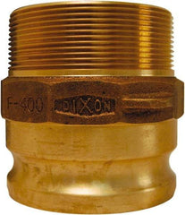 Dixon Valve & Coupling - 2" Brass Cam & Groove Suction & Discharge Hose Male Adapter Male NPT Thread - Part F, 2" Thread, 250 Max psi - Industrial Tool & Supply