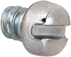 Value Collection - #4-40 UNC, 1/8" Length Under Head Slotted Drive Machine Screw - Fillister Head, Grade J82 Steel, Zinc-Plated Finish, Without Washer - Industrial Tool & Supply