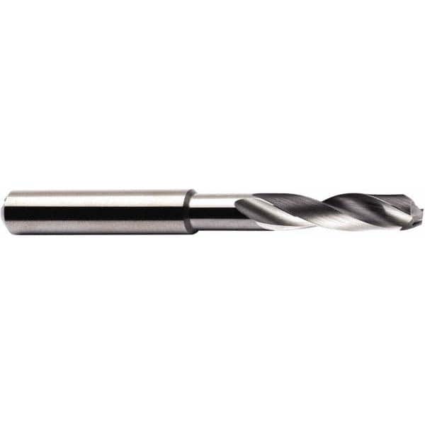 Seco - 1/4" 140° Spiral Flute Solid Carbide Screw Machine Drill Bit - Industrial Tool & Supply