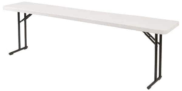 NPS - 72" Long x 18" Wide x 29-1/2" High, Lightweight Folding Table - Speckled Gray - Industrial Tool & Supply