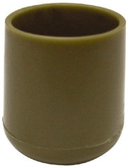 NPS - Blue Replacement Glides - For Folding Chairs with 7/8" Tubular Steel - Industrial Tool & Supply