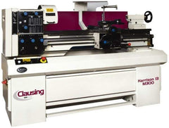 Clausing - 13" Swing, 40" Between Centers, 230/460 Volt, Triple Phase Engine Lathe - 3MT Taper, 3 hp, 40 to 2,500 RPM, 1-9/16" Bore Diam, 40" Deep x 57" High x 84" Long - Industrial Tool & Supply