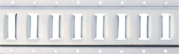 Erickson Manufacturing - Steel Horizontal E-Track - 5" Long, Galvanized Finish, 6,000 Lb Capacity - Industrial Tool & Supply