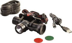 Streamlight - White LED Bulb, 1,000 Lumens, Hands-free Flashlight - Black Aluminum Body, 1 3.75V Lithium-Ion Battery Included - Industrial Tool & Supply