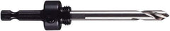 M.K. MORSE - 9/16 to 1-3/16" Tool Diam Compatibility, Hex Shank, High Speed Steel Integral Pilot Drill, Hole Cutting Tool Arbor - 1/4" Min Chuck, Hex Shank Cross Section, Threaded Shank Attachment, For 9/16 to 1-3/16" Hole Saws - Industrial Tool & Supply