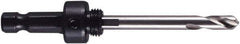 M.K. MORSE - 9/16 to 1-3/16" Tool Diam Compatibility, Hex Shank, High Speed Steel Integral Pilot Drill, Hole Cutting Tool Arbor - 3/8" Min Chuck, Hex Shank Cross Section, Threaded Shank Attachment, For 9/16 to 1-3/16" Hole Saws - Industrial Tool & Supply
