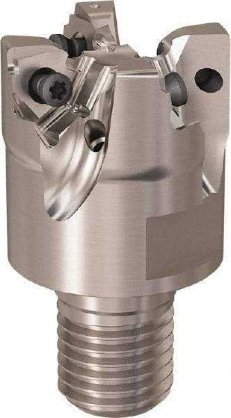 Seco - 40mm Cut Diam, 7mm Max Depth of Cut, 40mm OAL, Indexable Square Shoulder Slot Milling End Mill - M20 Modular Connection, 90° Lead Angle, Through Coolant, Series R217.96 - Industrial Tool & Supply