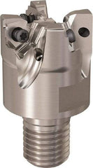 Seco - 40mm Cut Diam, 7mm Max Depth of Cut, 40mm OAL, Indexable Square Shoulder Slot Milling End Mill - M20 Modular Connection, 90° Lead Angle, Through Coolant, Series R217.96 - Industrial Tool & Supply