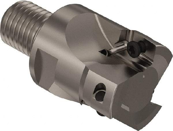 Seco - 40mm Cut Diam, 17mm Max Depth of Cut, 45mm OAL, Indexable Square Shoulder Slot Milling End Mill - M20 Modular Connection, 90° Lead Angle, Through Coolant, Series R217.69 - Industrial Tool & Supply