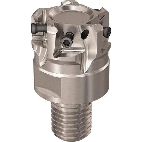Seco - 40mm Cut Diam, 12mm Max Depth of Cut, 40mm OAL, Indexable Square Shoulder Slot Milling End Mill - M20 Modular Connection, 90° Lead Angle, Through Coolant, Series R217.94 - Industrial Tool & Supply