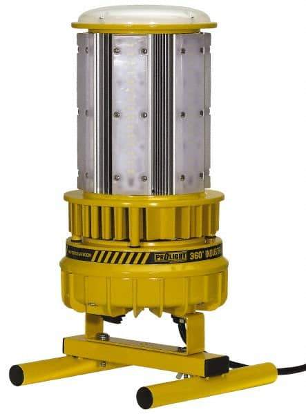 Probuilt Lighting - 120 Volt, 120 Watt, Electric, LED Portable Floor Work Light - 1,524mm Cord, 1 Head, 15,000 Lumens, Steel, 16" Long x 8" Wide x 9" High - Industrial Tool & Supply