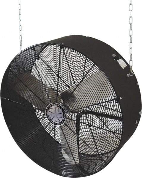 TPI - 36" Blade, Direct Drive, 1/3 hp, 6,500 & 5,400 CFM, Suspension Blower Fan - 5.6 Amps, 120 Volts, 2 Speed, Single Phase - Industrial Tool & Supply