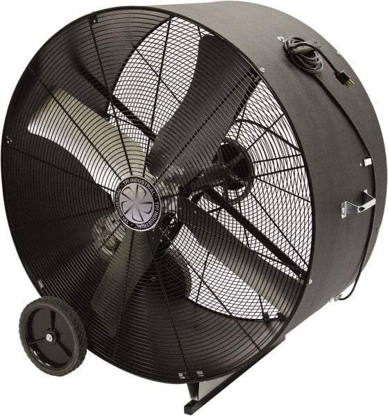 TPI - 42" Blade, Belt Drive, 3/4 hp, 10,600 CFM, Floor Style Blower Fan - 11 Amps, 120 Volts, 1 Speed, Single Phase - Industrial Tool & Supply