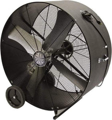 TPI - 36" Blade, Belt Drive, 1/2 hp, 6,900 CFM, Floor Style Blower Fan - 8.0 Amps, 120 Volts, 1 Speed, Single Phase - Industrial Tool & Supply