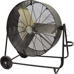 TPI - 36" Blade, Direct Drive, 1/3 hp, 6,500 & 5,400 CFM, Floor Style Blower Fan - 5.5 Amps, 120 Volts, 2 Speed, Single Phase - Industrial Tool & Supply