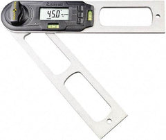 Starrett - 0.1° Resolution Combination Protractor & Inclinometer - 360° Range - Industrial Tool & Supply