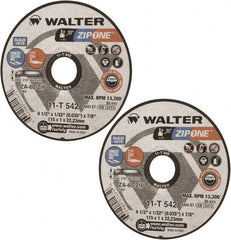 Cut-Off Wheel: 4-1/2″ Dia, 1/32″ Thick, 7/8″ Hole, Aluminum Oxide Reinforced, 13300 Max RPM, Use with Angle Grinders