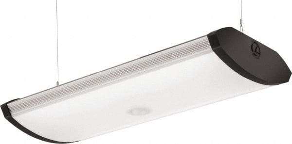 Lithonia Lighting - 0 Lamps, 80 Watts, LED, Shoplight Fixture - 3-1/2" Long x 3-1/4" High x 10-7/16" Wide, 120 Volt, Aluminum Housing - Industrial Tool & Supply