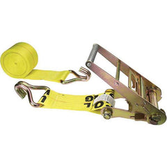 US Cargo Control - Slings & Tiedowns (Load-Rated) Type: Ratchet Tie Down Width (Inch): 4 - Industrial Tool & Supply