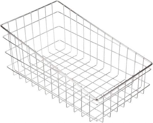 Marlin Steel Wire Products - 18-1/2" Deep, Rectangular Steel Wire Basket - 11" Wide x 8" High - Industrial Tool & Supply