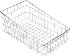 Marlin Steel Wire Products - 18-1/2" Deep, Rectangular Steel Wire Basket - 11" Wide x 8" High - Industrial Tool & Supply