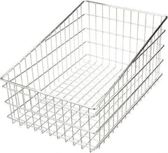 Marlin Steel Wire Products - 16" Deep, Rectangular Steel Wire Basket - 24" Wide x 12" High - Industrial Tool & Supply