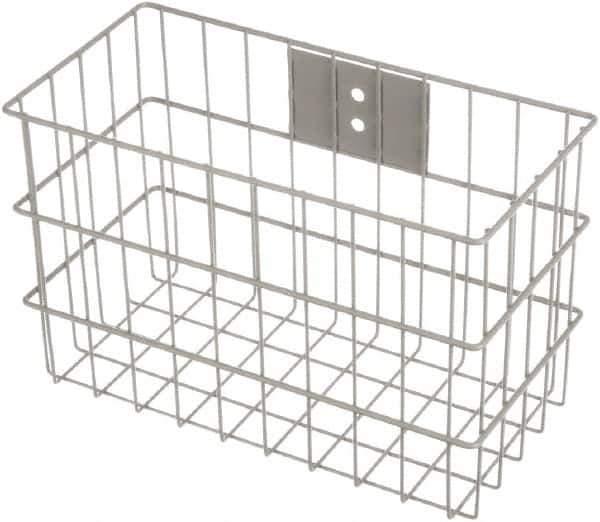 Marlin Steel Wire Products - 7" Deep, Rectangular Steel Wire Basket - 14" Wide x 9" High - Industrial Tool & Supply
