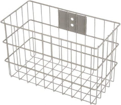 Marlin Steel Wire Products - 7" Deep, Rectangular Steel Wire Basket - 14" Wide x 9" High - Industrial Tool & Supply
