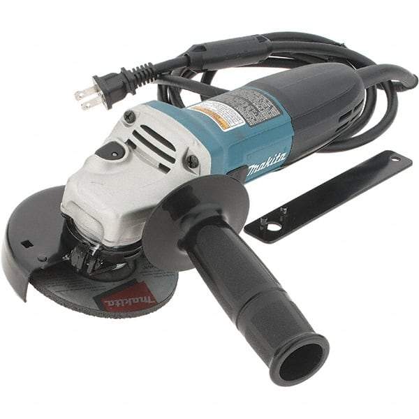 Makita - 4" Wheel Diam, 11,000 RPM, Corded Angle & Disc Grinder - M10x1.5 Spindle - Industrial Tool & Supply