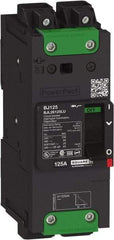 Square D - 25 Amp, 600Y/347 VAC, 2 Pole, Unit Mount B-Frame Circuit Breaker - Thermal-Magnetic Trip, 25 kA at 240 VAC, 18 kA at 277 VAC, 14 kA at 600Y/347 VAC Breaking Capacity, 14-3/0 AWG - Industrial Tool & Supply