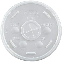DART - Plastic Cold Cup Lids, 10 oz - Translucent - Industrial Tool & Supply