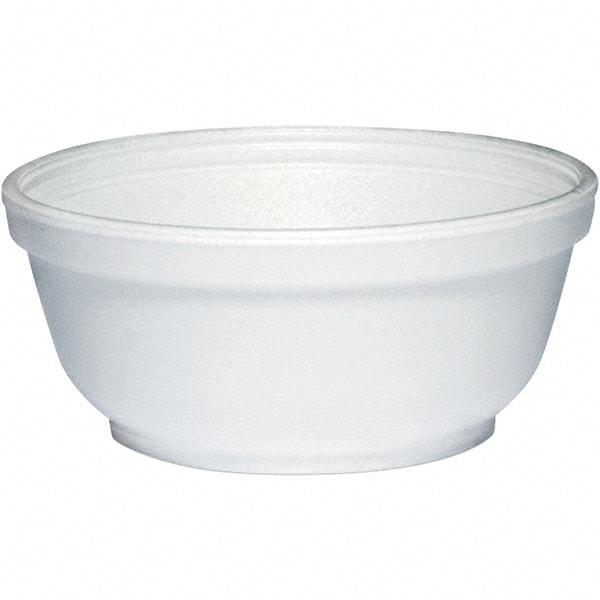 DART - Foam Dinnerware, Bowl, 8 oz - White - Industrial Tool & Supply