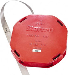 Starrett - Feeler Stock Rolls Thickness (Decimal Inch): 0.0025 Overall Length (Meters): 7.60 - Industrial Tool & Supply