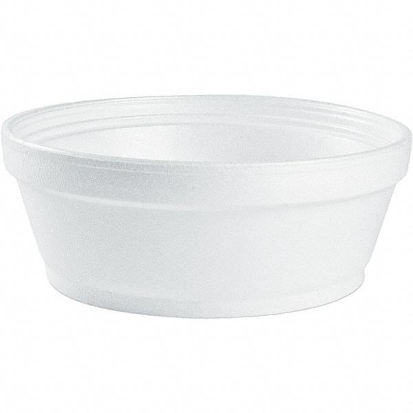DART - Foam Food Containers, Foam, 8 oz - White - Industrial Tool & Supply