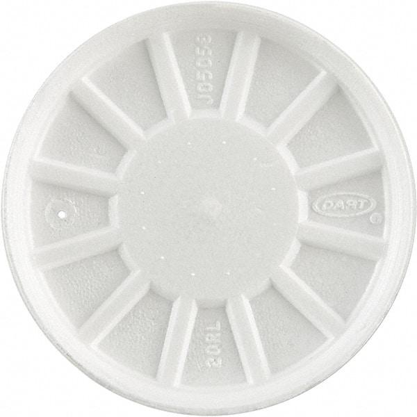 DART - Foam Lids, Fits 6-32 oz Cups - White - Industrial Tool & Supply